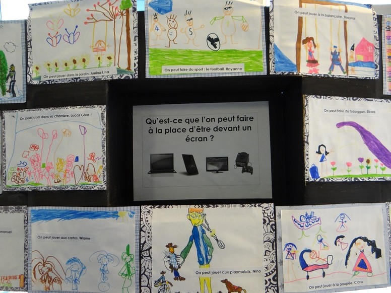 Dessins imaginés par des élèves de l'école Briand à Lille-Sud