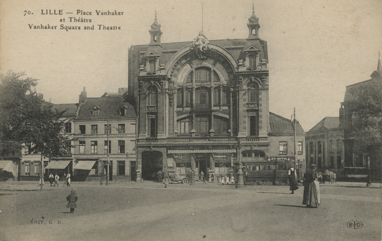 Lille - Place Vanhoenacker et Théâtre © BM Lille – Ville de Lille