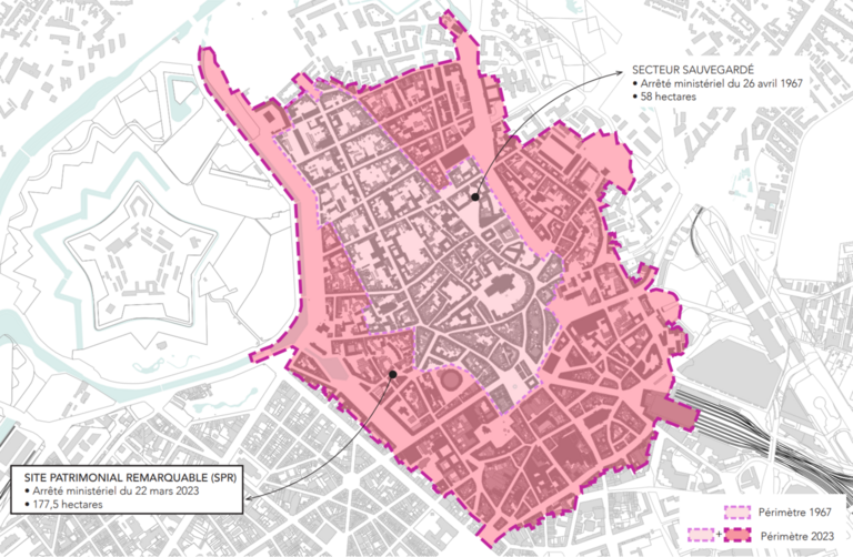 Plan du Site Patrimonial Remarquable lillois